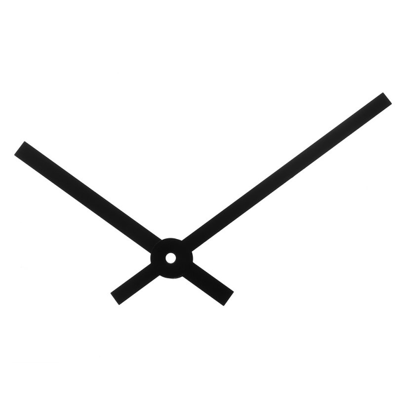 Kovové hodinové ručičky B11 (100 mm, 55 mm) - černé - Ručičky hodinové B11 pár