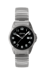 LAVVU Pánske pružné hodinky STOCKHOLM Big Black