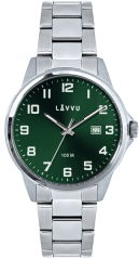LAVVU Stylové pánské hodinky HAMRE Green 100M