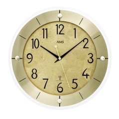 Designové nástěnné hodiny 5591 AMS řízené rádiovým signálem 31cm