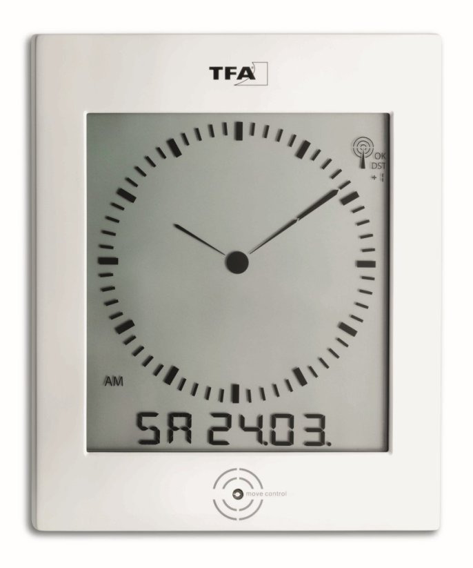 TFA 60.4506 - Rádiom riadené nástenné hodiny DIALOG