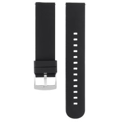 Silikonový řemínek na hodinky RJ.15347 (22 mm) - černý - RJ.15347.2222.9090.L