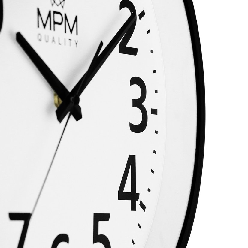 Nástenné hodiny s tichým chodom MPM Classic - B - E01.4205.0090