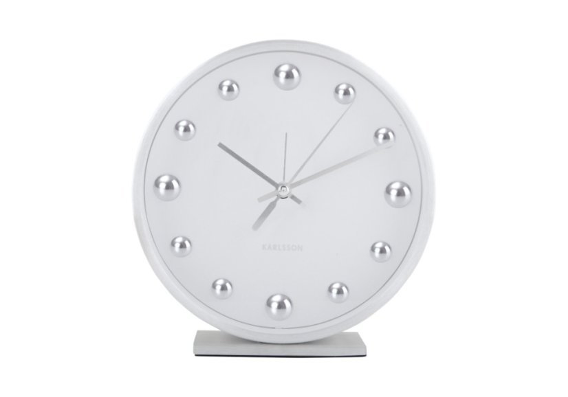 Dizajnové stolné hodiny - budík 5970WH Karlsson 16cm