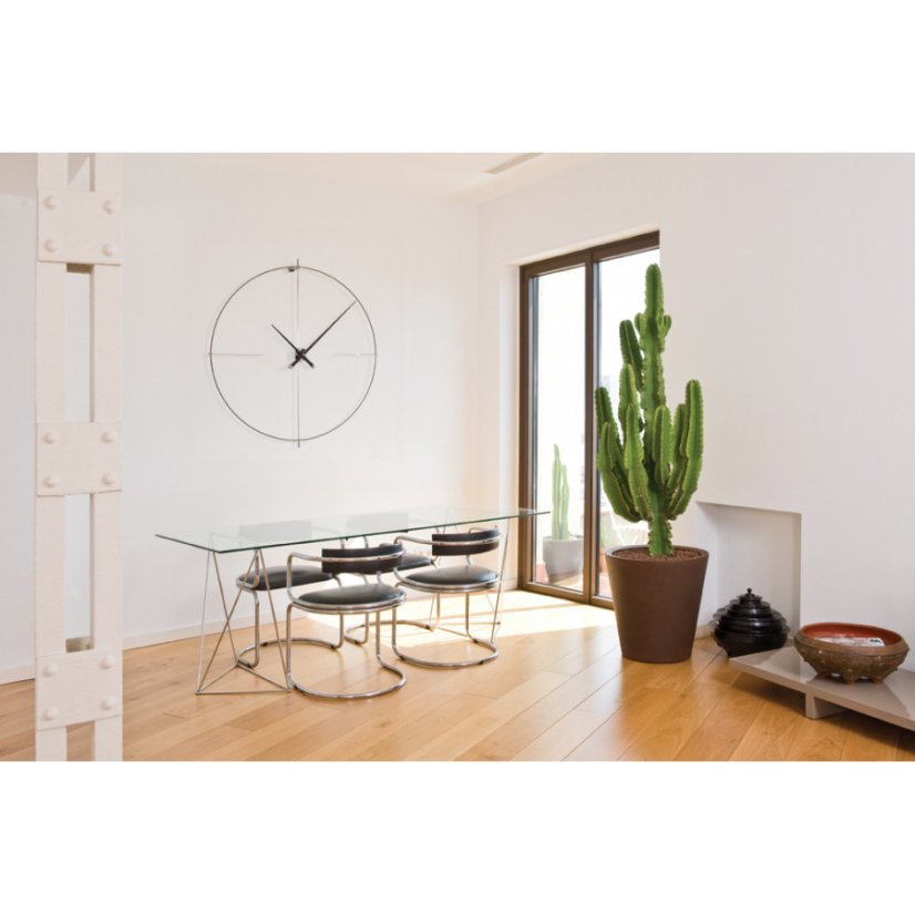 Luxusní designové nástěnné hodiny Nomon Bilbao L 110cm, černo-černé