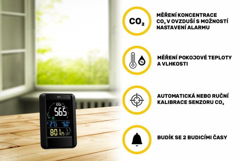 Airbi CO2AIR – digitálny merač oxidu uhličitého (CO2)