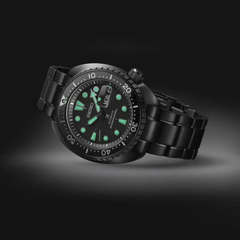 Seiko SRPK43K1 Prospex Black Series ‘Night Vision’ Turtle Diver