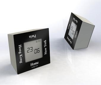 Designové stolní digitální hodiny 5190zw Nextime Turn4Time 8cm Designové stolní digitální hodiny 5190zw Nextime Turn4Time 8cm