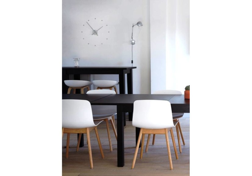 Designové nástěnné hodiny NOMON OJ stříbrné 80cm