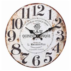 TFA 60.3045.10 - analógové nástenné hodiny VINTAGE - Quinine tonique