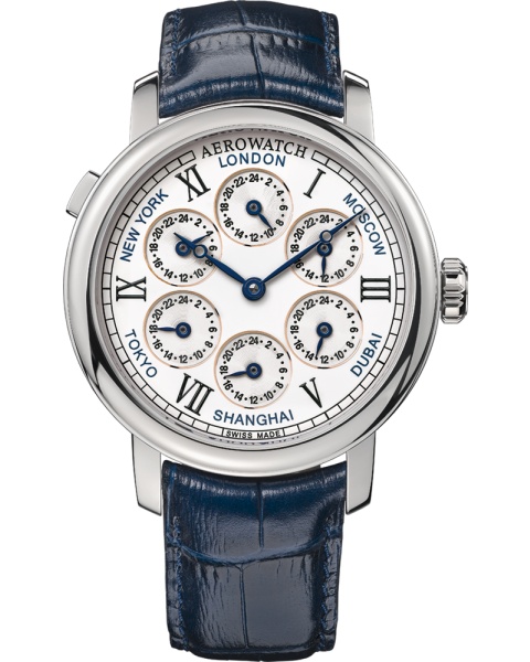 Aerowatch Renaissance 7 Time Zones A 51974 AA01 Aerowatch Renaissance 7 Time Zones A 51974 AA01