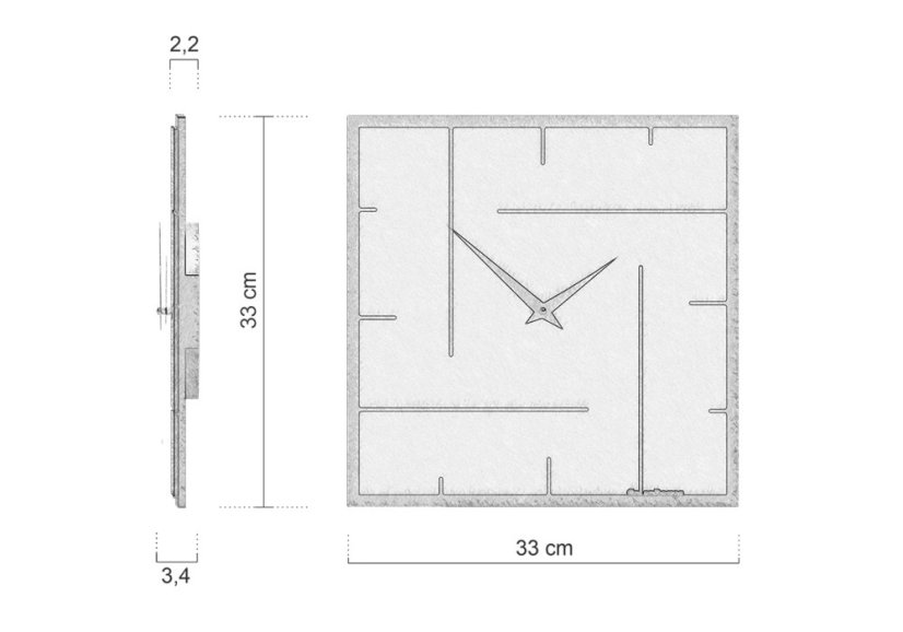 Dizajnové hodiny 10-033-76 CalleaDesign 33 × 33 cm