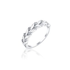 Stříbrný prsten JVD SVLR0646XE9BI56