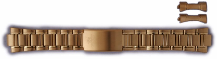 Ocelový náramek Orient KCFLQAA 22mm (pro model FEU03), zlatý