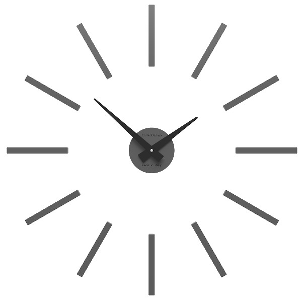 Dizajnové hodiny 10-301 CalleaDesign 62cm (viac farieb) Farba čierna klasik-5 - RAL9017