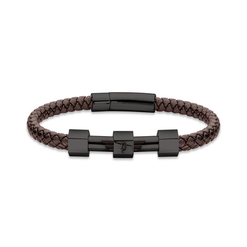 Náramek POLICE Hardware Brown Black 19 cm PEAGB2119623 Náramek POLICE Hardware Brown Black 19 cm PEAGB2119623