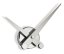 Dizajnové nástenné hodiny Nomon Axioma Inox small 37cm