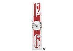 Dizajnové hodiny 10-026 CalleaDesign Thin 58cm (viac farebných verzií) Farba vínová červená-65 - RAL3003