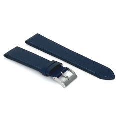 LAVVU Modrý prešitý remienok SLIM z luxusnej kože Top Grain - 22
