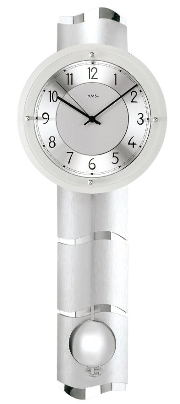 Kyvadlové nástenné hodiny 5215 AMS riadené rádiovým signálom 66cm