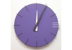 Dizajnové hodiny 10-019 CalleaDesign Mike 42cm (viac farebných verzií) Farba fialová klasik-73 - RAL4005