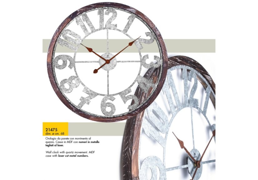 Dizajnové nástenné hodiny 21475 Lowell 60cm