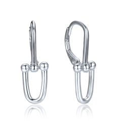 MINET Moderní stříbrné náušnice