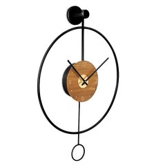 Nástenné kovové dizajnové hodiny s tichým chodom MPM Circulo - B - E04.4285.90