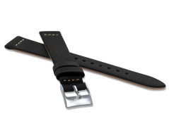 LAVVU Čierny zúžený remienok RETRO z luxusnej kože Top Grain - 18