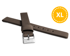 LAVVU XL Prodloužený hnědý hladký řemínek Plain z luxusní kůže Top Grain - 8 XL