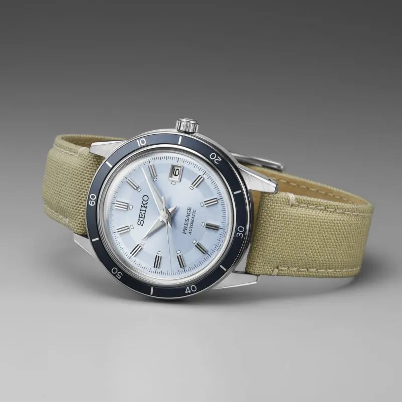 Seiko SRPL19J1 Presage Style 60s European Exclusive in ‘retro blue’