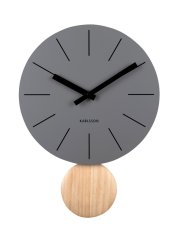 Dizajnové kyvadlové hodiny 5967GY Karlsson 41cm