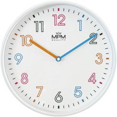 Nástěnné hodiny s tichým chodem MPM Joanna - E01.4432.00