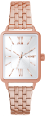 MINET Rosegold dámské hodinky SIENA se rosegold ocelovým řemínkem