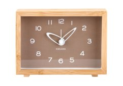 Dizajnové hodiny s budíkom 6034BR Karlsson 19cm