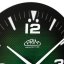 Skleněné nástěnné hodiny Prim Orlík III - černo-zelené - E09.5541.9040