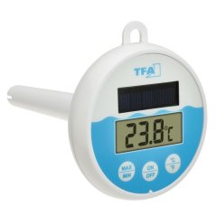 TFA 30.1068.02 - Bazénový digitálny teplomer so solárnym panelom