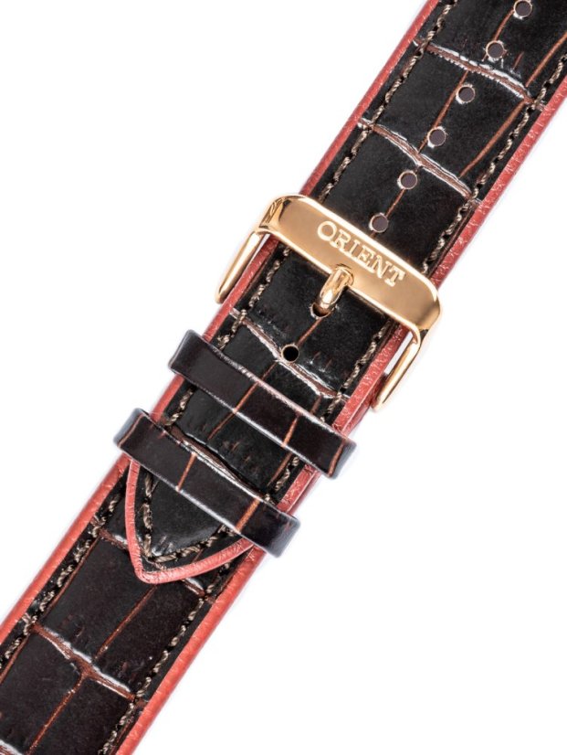 Kožený remienok Orient UDFGGR0 22mm (pre modely FAC08, SAC08), hnedý
