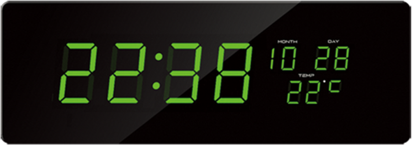 Digitálne svietiace hodiny JVD zelené čísla DH2.1