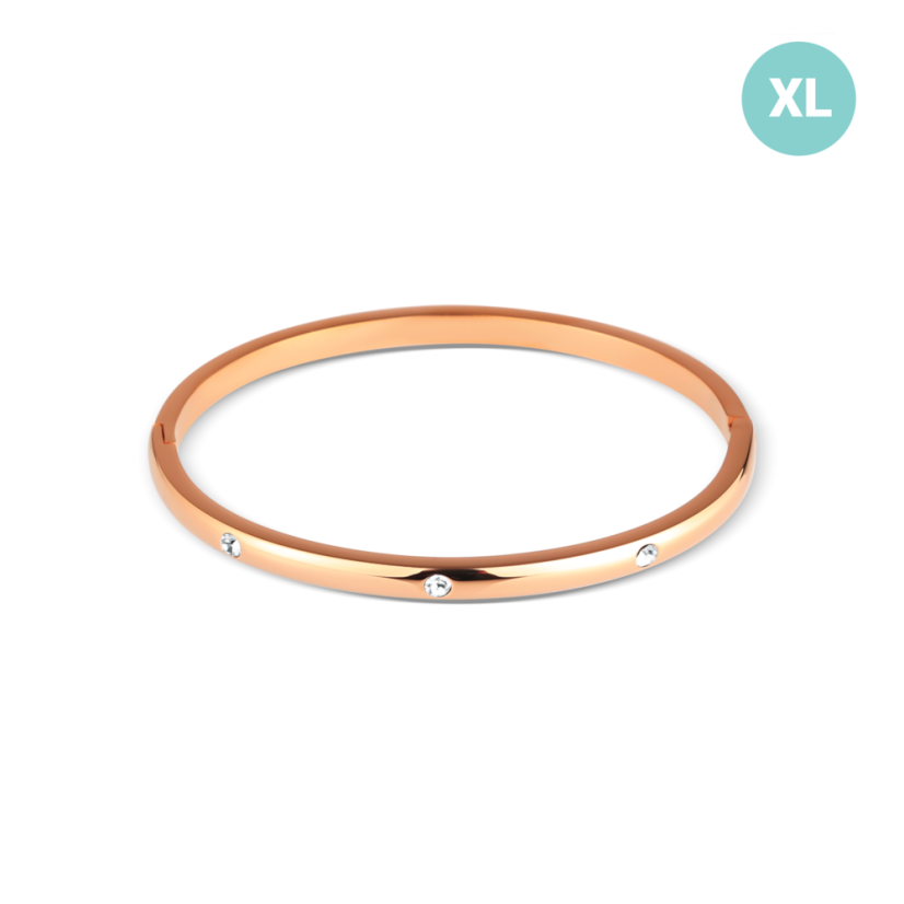 Pozlátený oceľový náramok JVD SSSB0094XI8ROXL