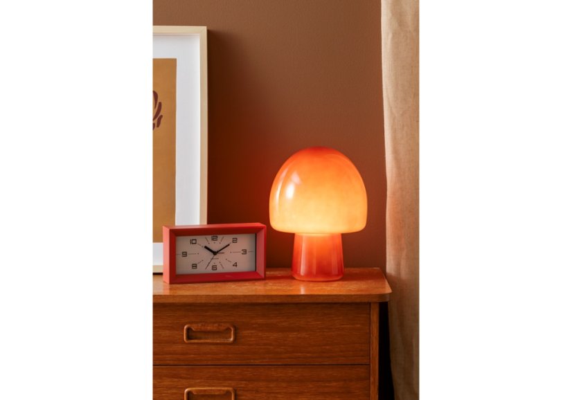 Dizajnové stolné hodiny s budíkom 6066RD Karlsson 20cm