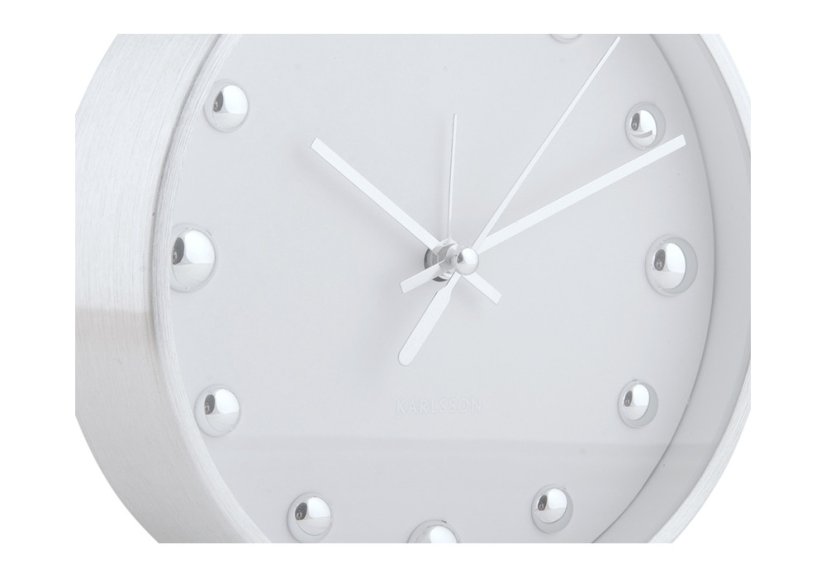 Dizajnové stolné hodiny - budík 5970WH Karlsson 16cm