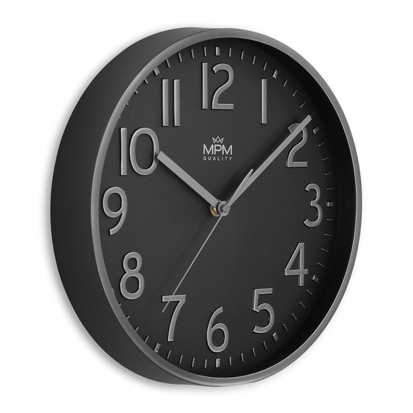 Nástenné hodiny s tichým chodom MPM Naxer - A - E01.4505.90