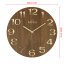 Nástenné hodiny s tichým chodom MPM Timber Simplicity - B - E07M.4222.5480
