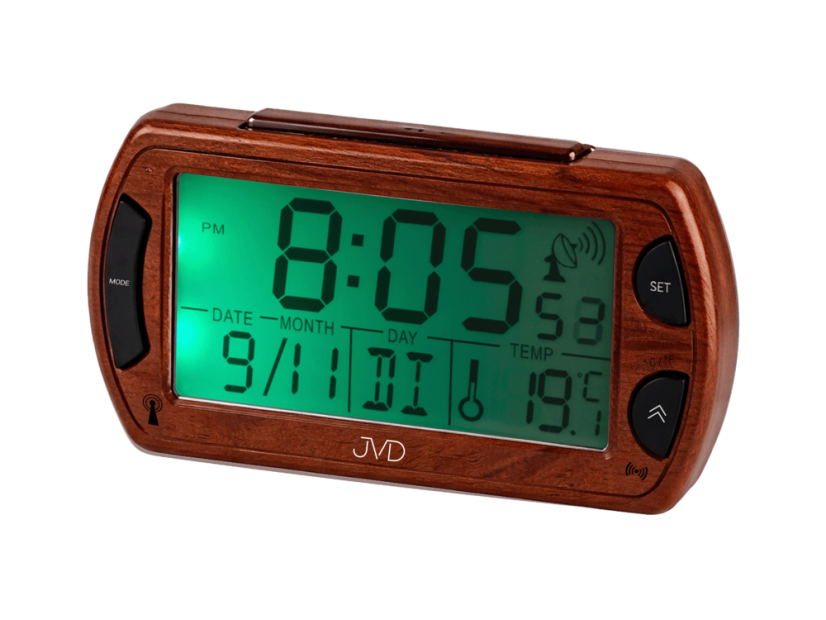 Digitální rádiem řízený budík JVD RB358.12