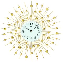 Nástenné lúčové hodiny AMS 9380MS