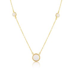 Pozlátený strieborný náhrdelník JVD SVLN0309XH2GO42