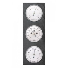 Barometer 8081B s teplomerom a vlhkomerom - šedo-strieborný - E16.4660.9070.006878