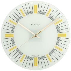 Nástenné sklenené hodiny ELTON Retro - slonovinové - E19.4685.01.retro sv