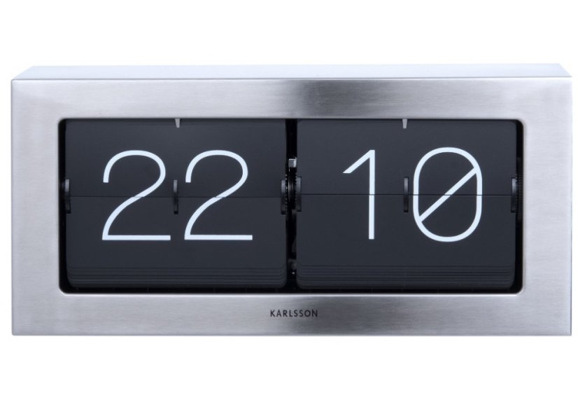 Dizajnové nástenné/Stolné preklápacie hodiny 5642ST Karlsson 37cm